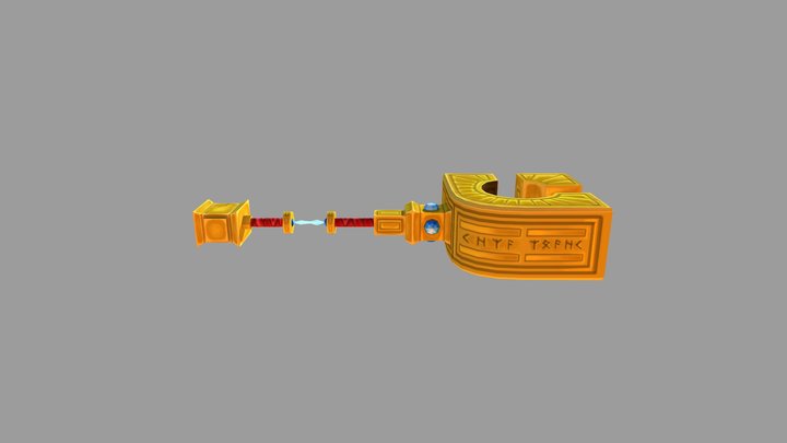 Dwarven Hammer 3D Model