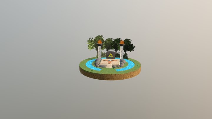Dark Repulser Island 3D Model