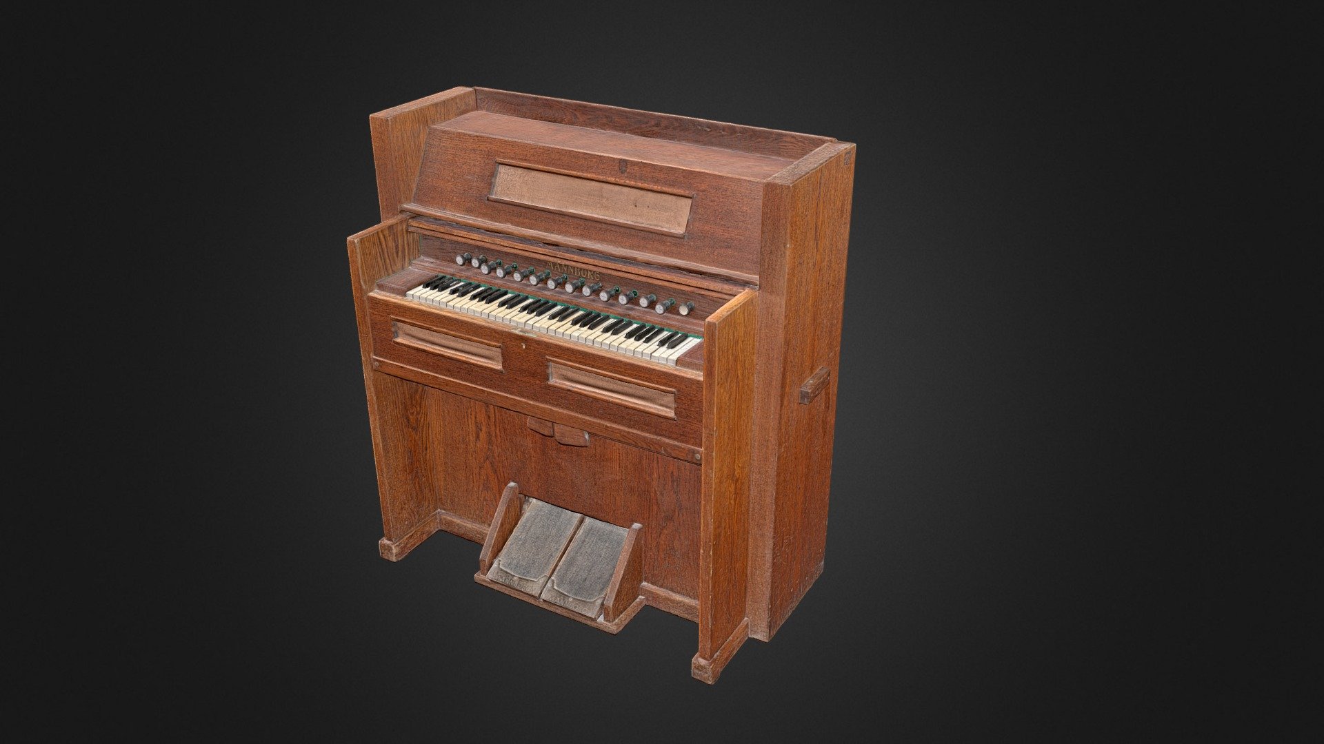 Old Harmonium 3D model by pixelatedrealities [e4fdc97] Sketchfab