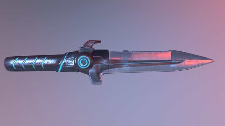3D Modelling and Texturing- Props_Knife 3D Model
