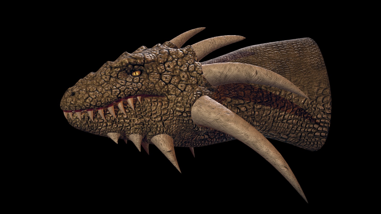 Dragon Head - 3D model by Carlos Jiménez (@charlycarletto) [e4fecc3 ...