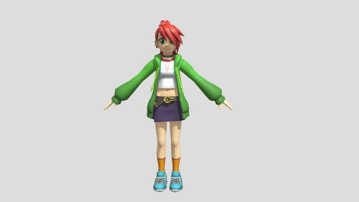 Cartoon Network: Fusionfall-Frankie Foster 3D Model