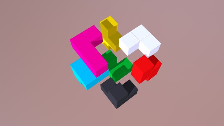 Soma Cube 3D Model