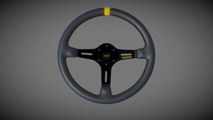 Free Ai Steering Wheel Racing 3D Model