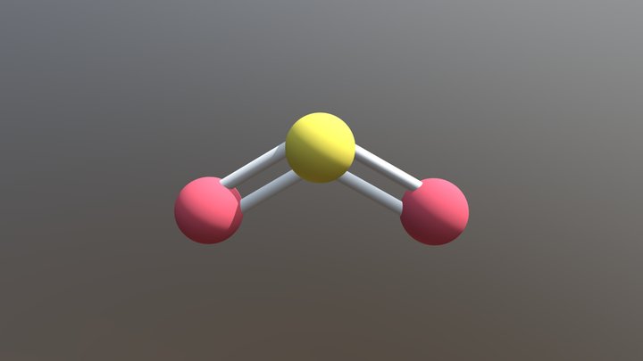 Sulfur Dioxide 3D Model