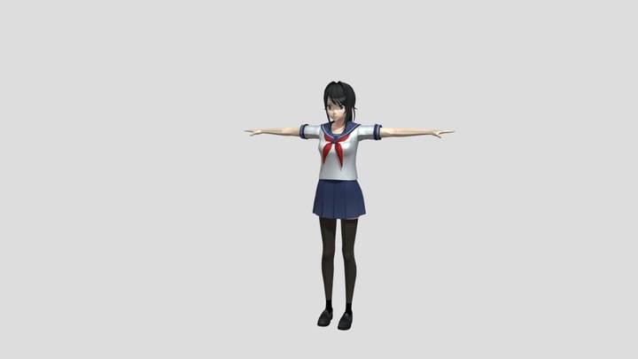 yandere simulator 3D Model