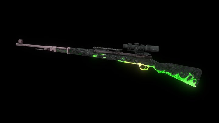 Car98k Green | BloodStrike – Modelo 3D gratuito STL