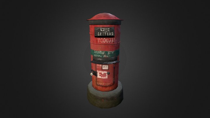 Post box. 3D Model