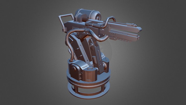 Military Turret 3D Model