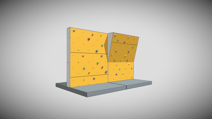 BOULDER BLOCO COMBINAÇÃO 0º E 15º MÉDIO 3D Model