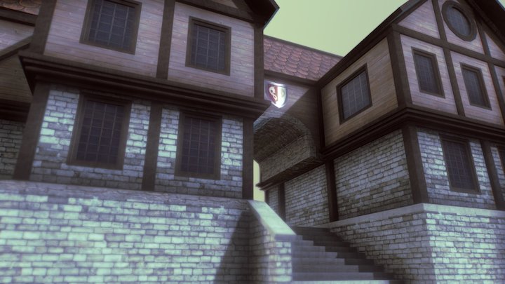 Medieval House 01 3D Model
