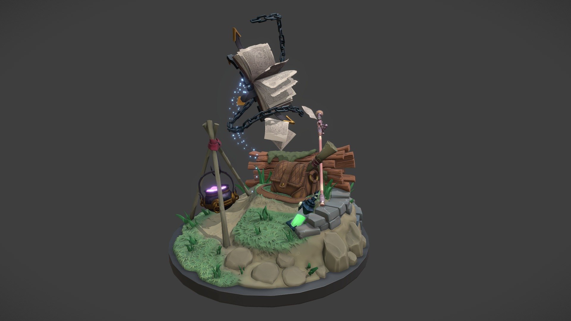Adventurer's Camp - Digital Sculpting Exam