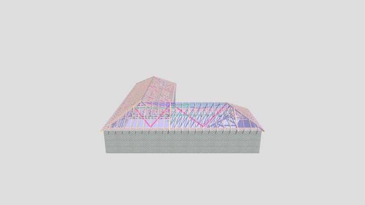 P13058A, Garage roof. 3D Model