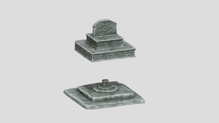 Temple Altar 3D Model