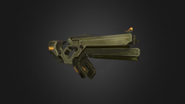 Max Davenport Rifle Game 3D Model