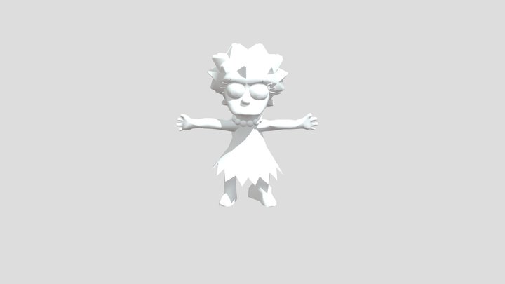 Lisa Simpson 3D Model