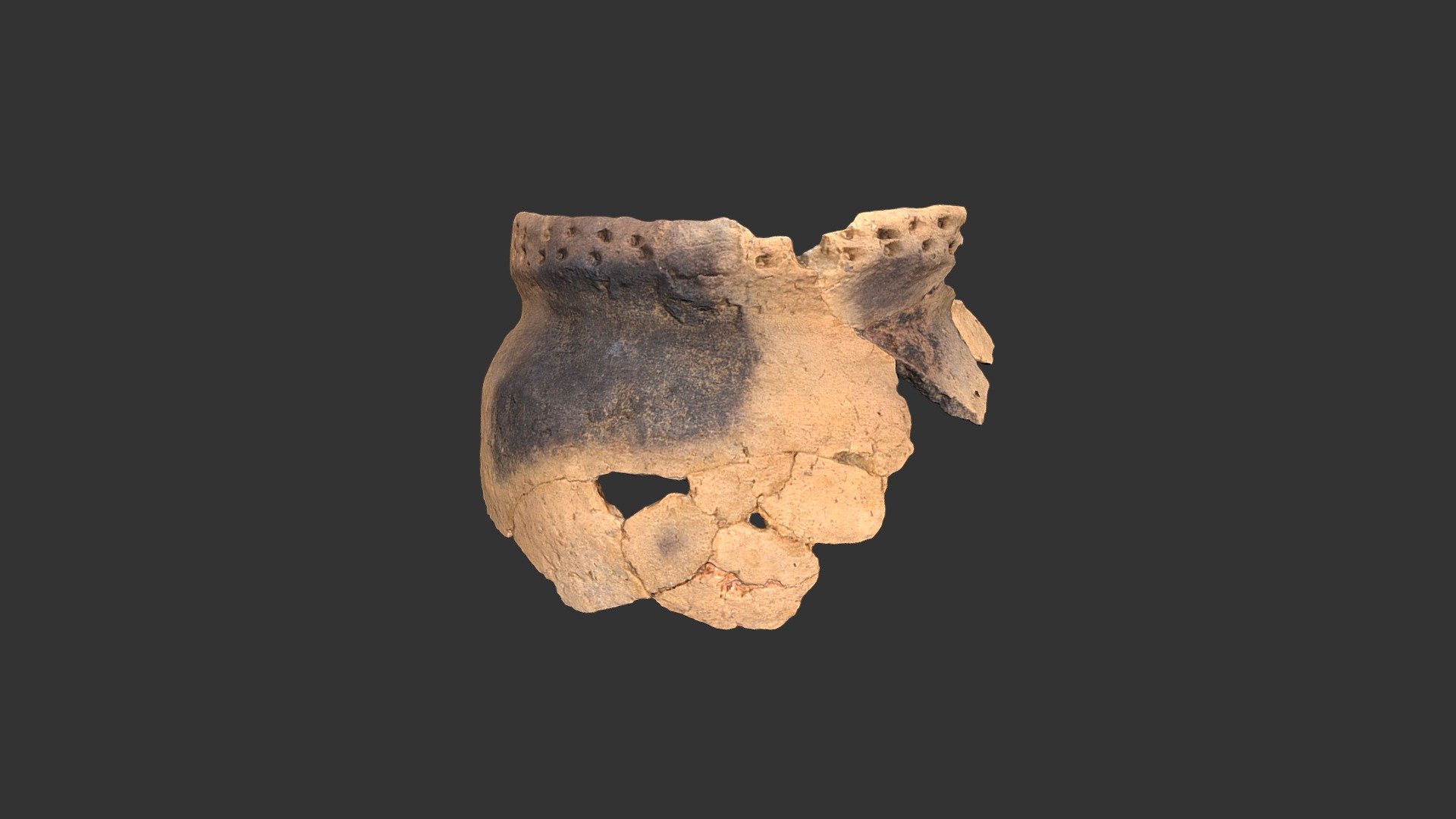 Pisgah Stamped Jar Rim (2021p830)