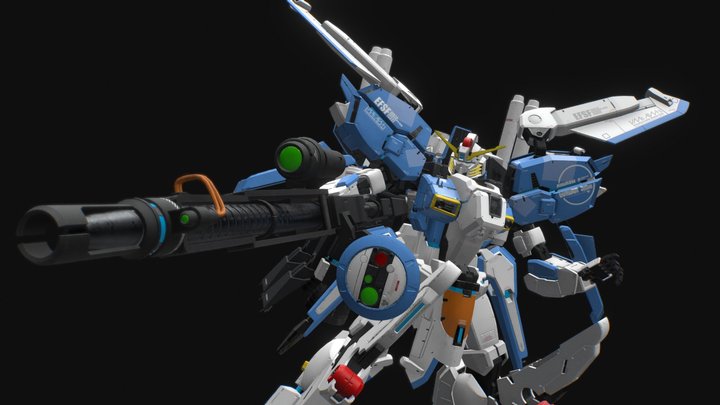 ex-s Gundam custom built 3D Model