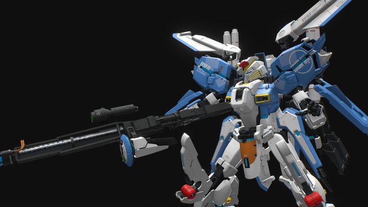 ex-s Gundam custom built 3D Model