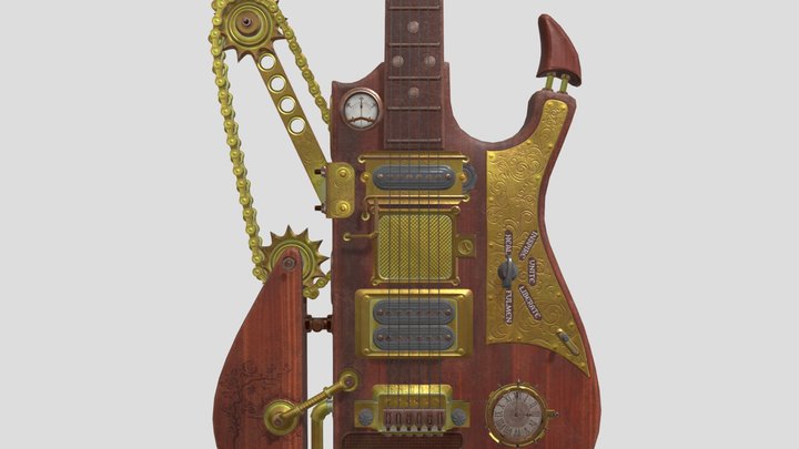 Teslafied Guitar 3D Model