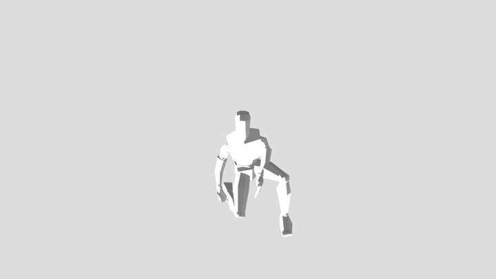 664230021_human_model_crouch to stand 3D Model