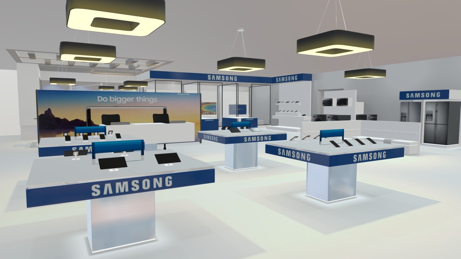 Electrical Appliances Shopping Center Buy Royalty Free 3D model by