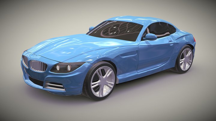 Bmw Z4 classic car 3D Model