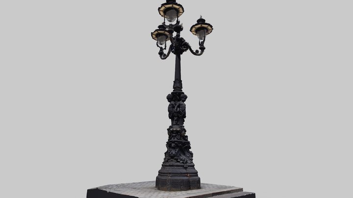 Trafalgar Square Street Lamp – Kostenloses 3D-Modell STL
