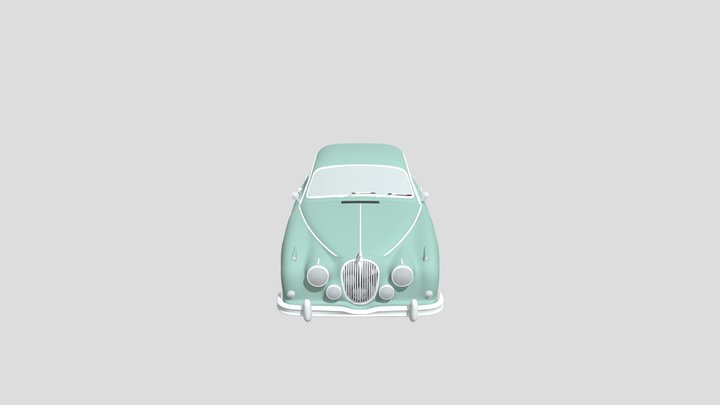 1962 Jaguar MK 3D Model