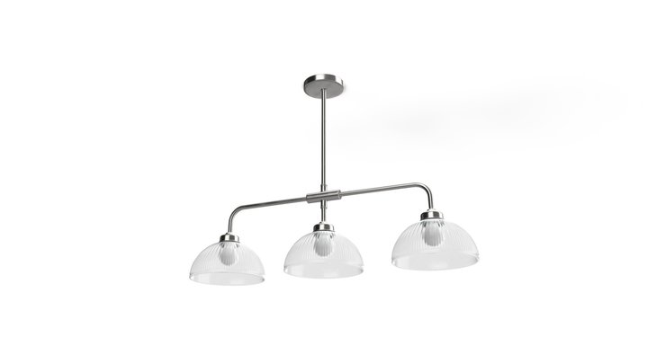 Billie Triple Pendant Lamp, Clear