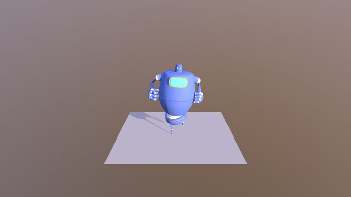 Robo Running Man 3D Model