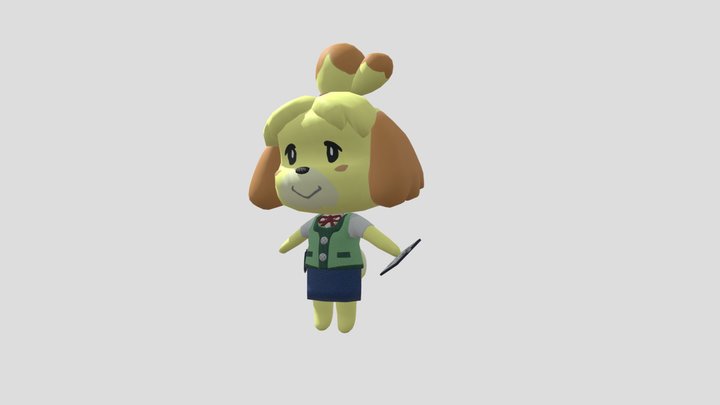 Isabelle - Animal Crossing - Low Poly 3D Model