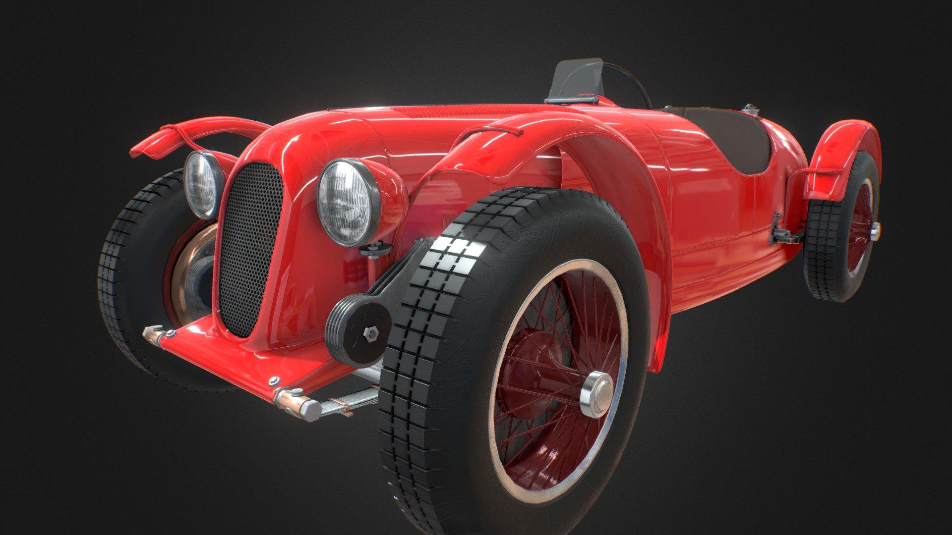 Red Car - 3D model by lomay [e50ef8f] - Sketchfab