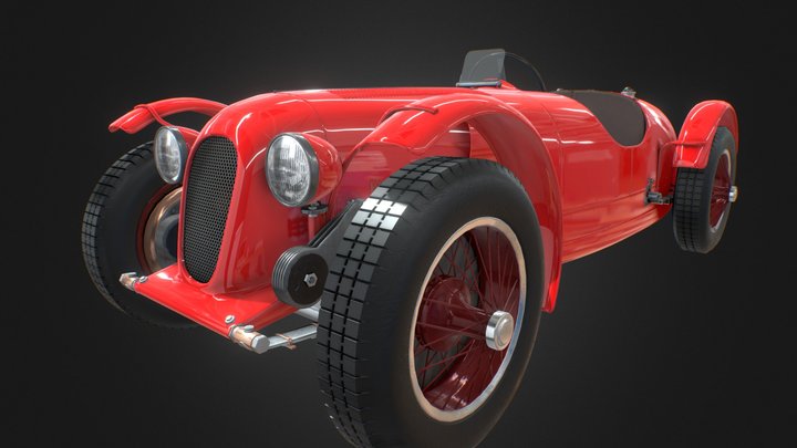 Red Car 3D Model