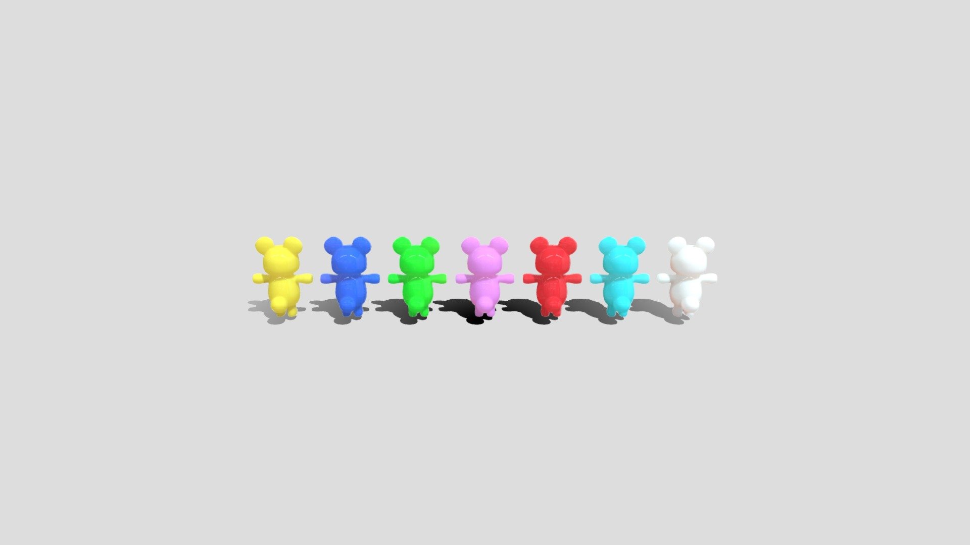 Gummy Bear 3D Model By Demitasse Latte demitasselatte e50f00b 