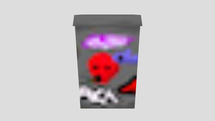 Retro 3D-Esk PS1/N64 Bin/Trashcan 3D Model