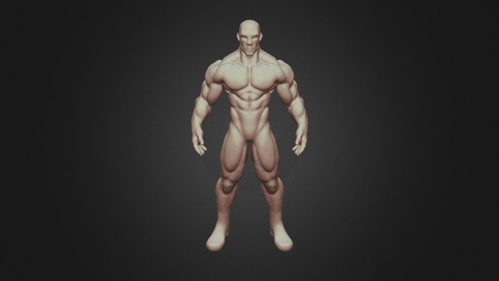 Muscle Male 3D Model