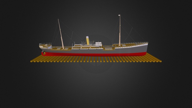 Minas  Wireframe 3D Model