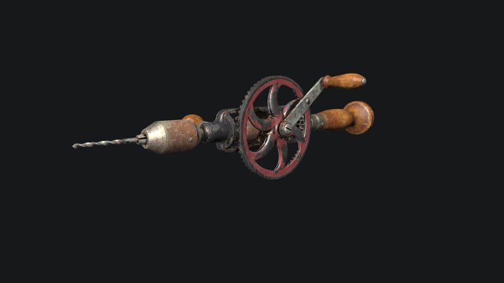 Millers Falls No.980 hand drill 3D Model