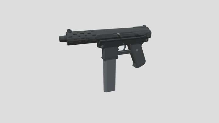 Minecraft Tec9 3D Model