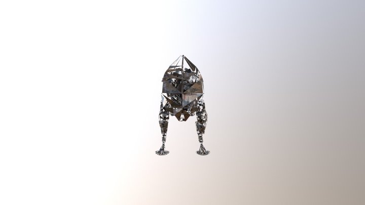 Robo Trex Damage 3D Model