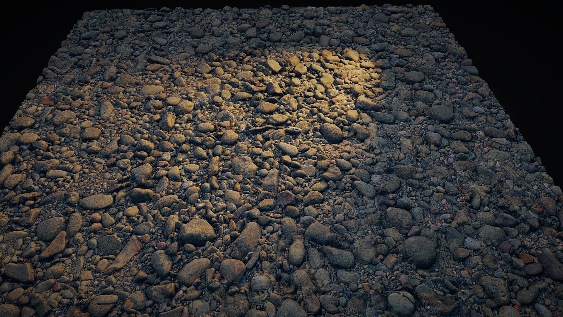 3D model Stone Beach - This is a 3D model of the Stone Beach. The 3D model is about a pile of rocks.