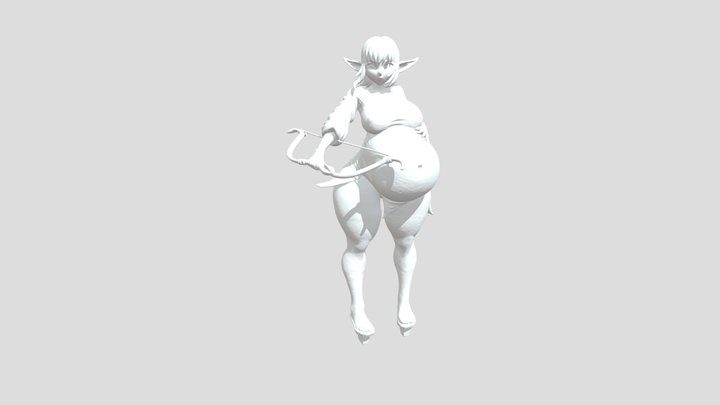 Archer Elf Guardian 3D Model