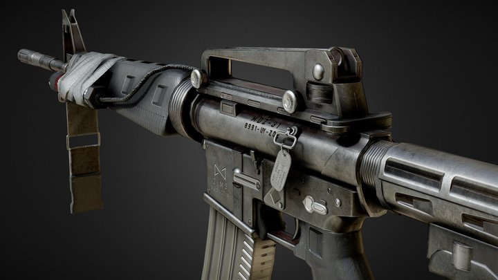 M16A4 3D Model
