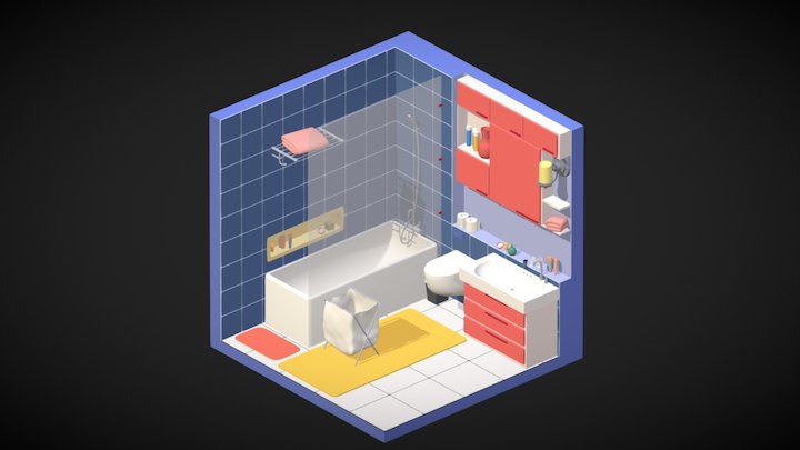 Lowly Washroom 3D Model