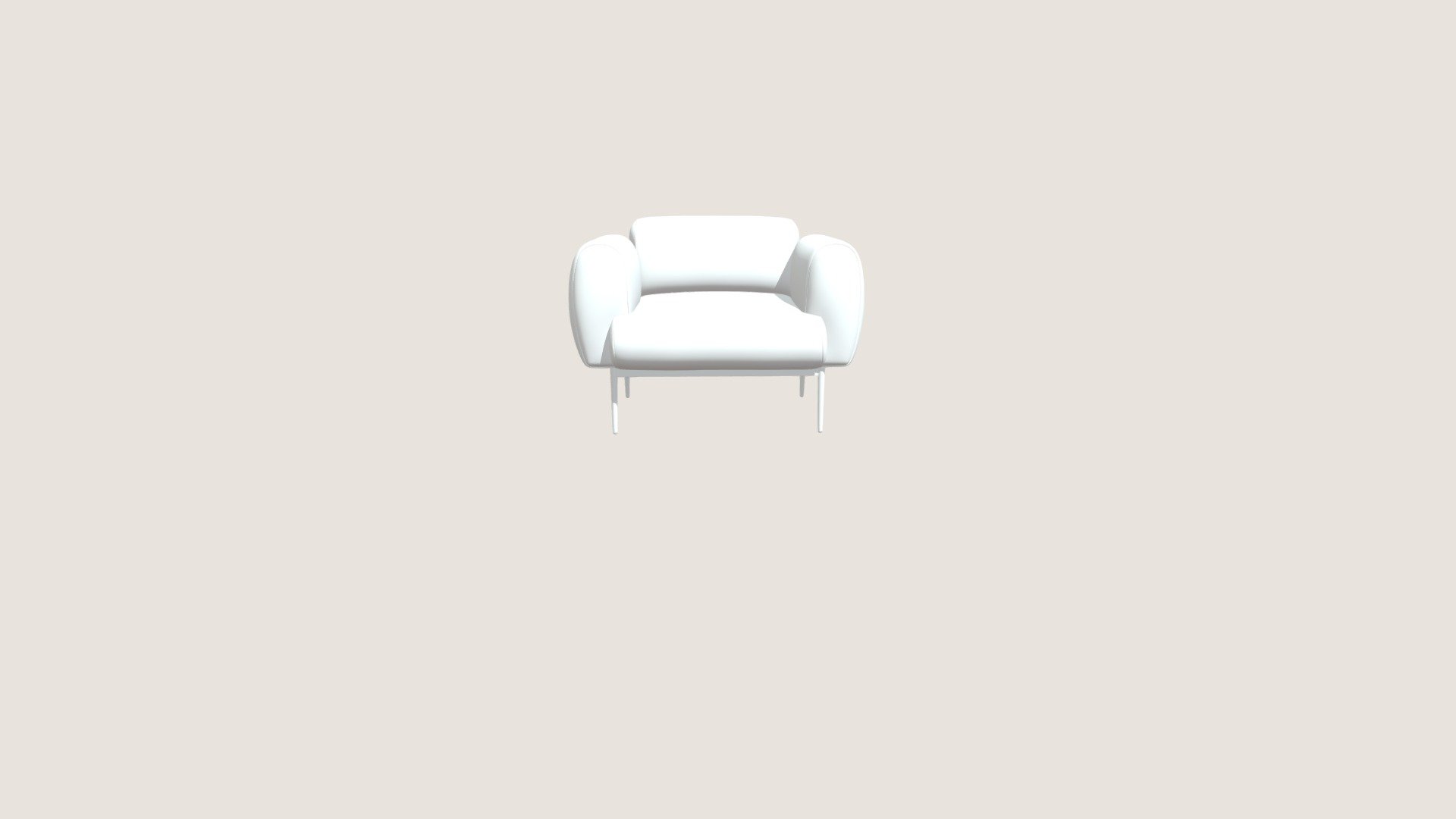 Кресло Cloud — 3D-модель для интерьера — Sketchfab embed 3D viewer
