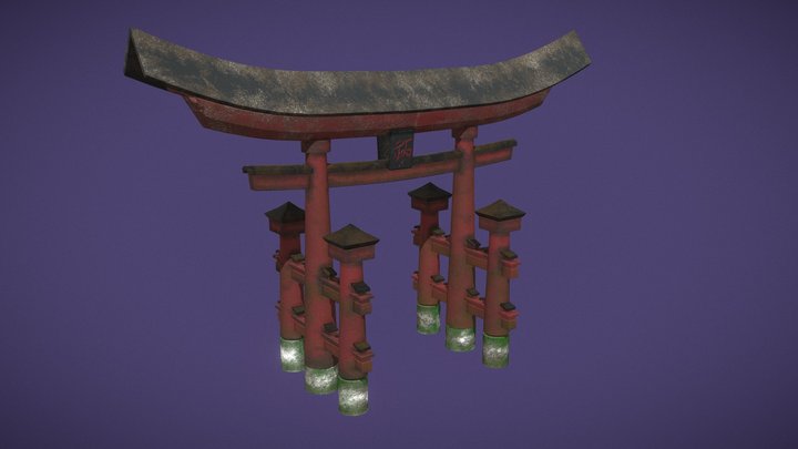 Japanese Shrine 3D Model