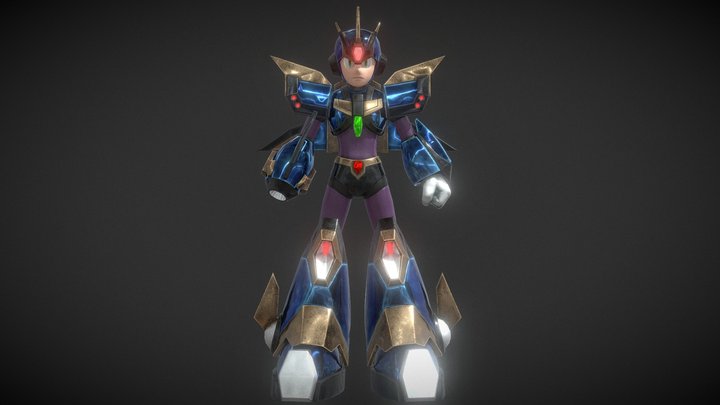 RockmanX_X-Ultimate Armor 3D Model