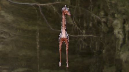 Metal Giraffe Animation 3D Model