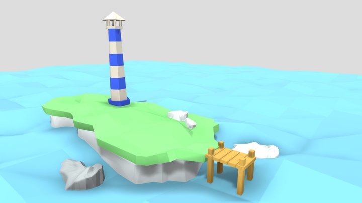 forgotten island 3D Model
